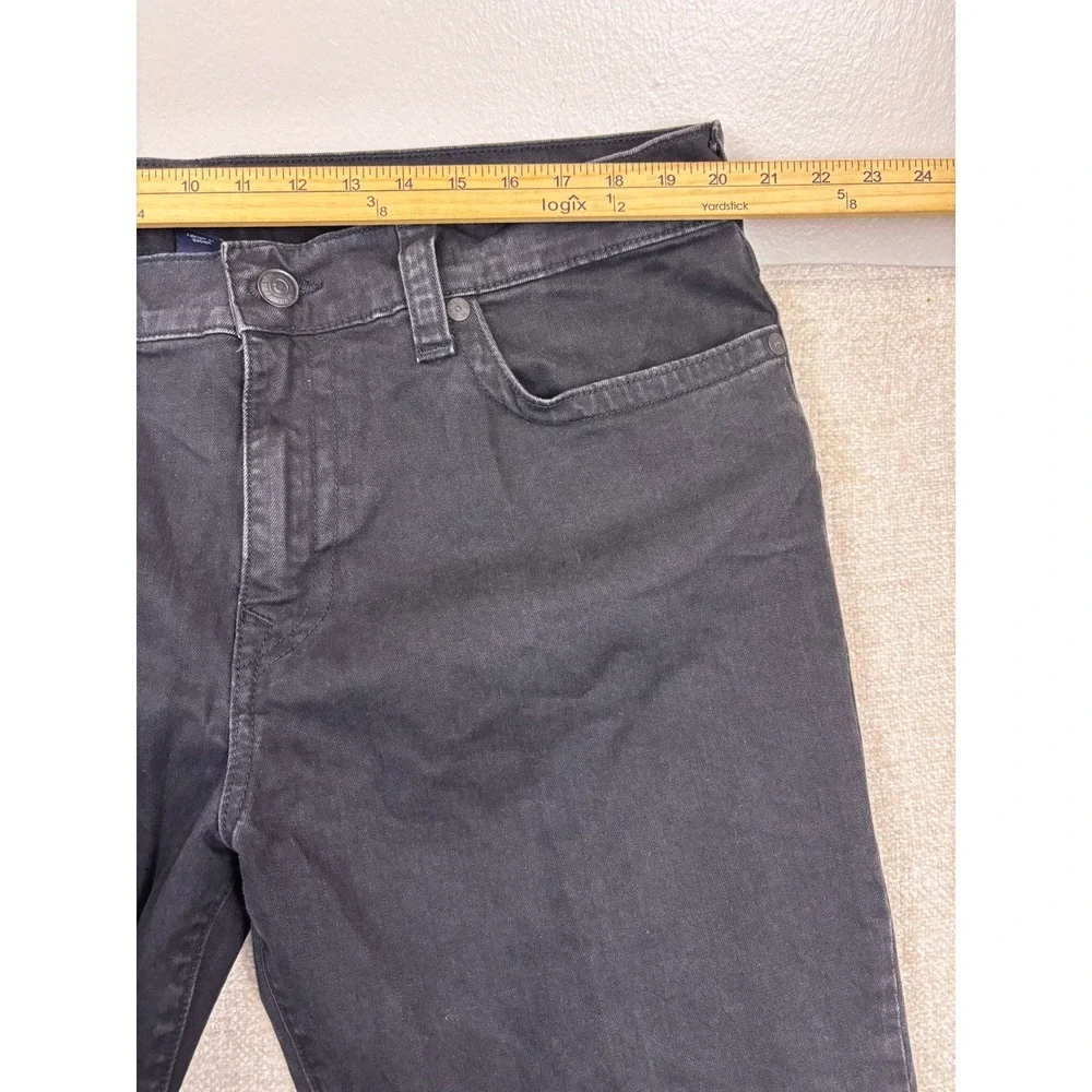 True Religion Mens Black Straight Leg Flap Pocket Jeans Size 40